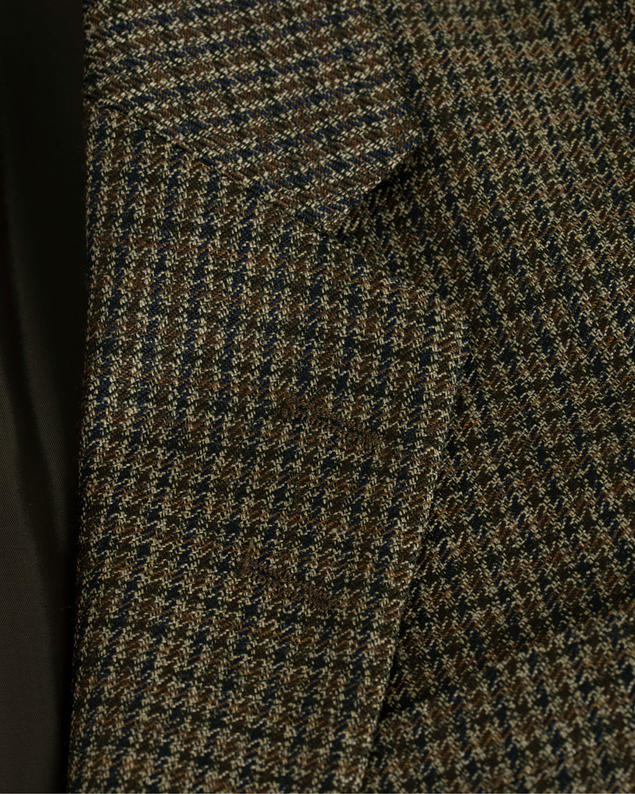 Homme | Blazers | Tiger of Sweden | Josef Checked Wool Blazer Brown