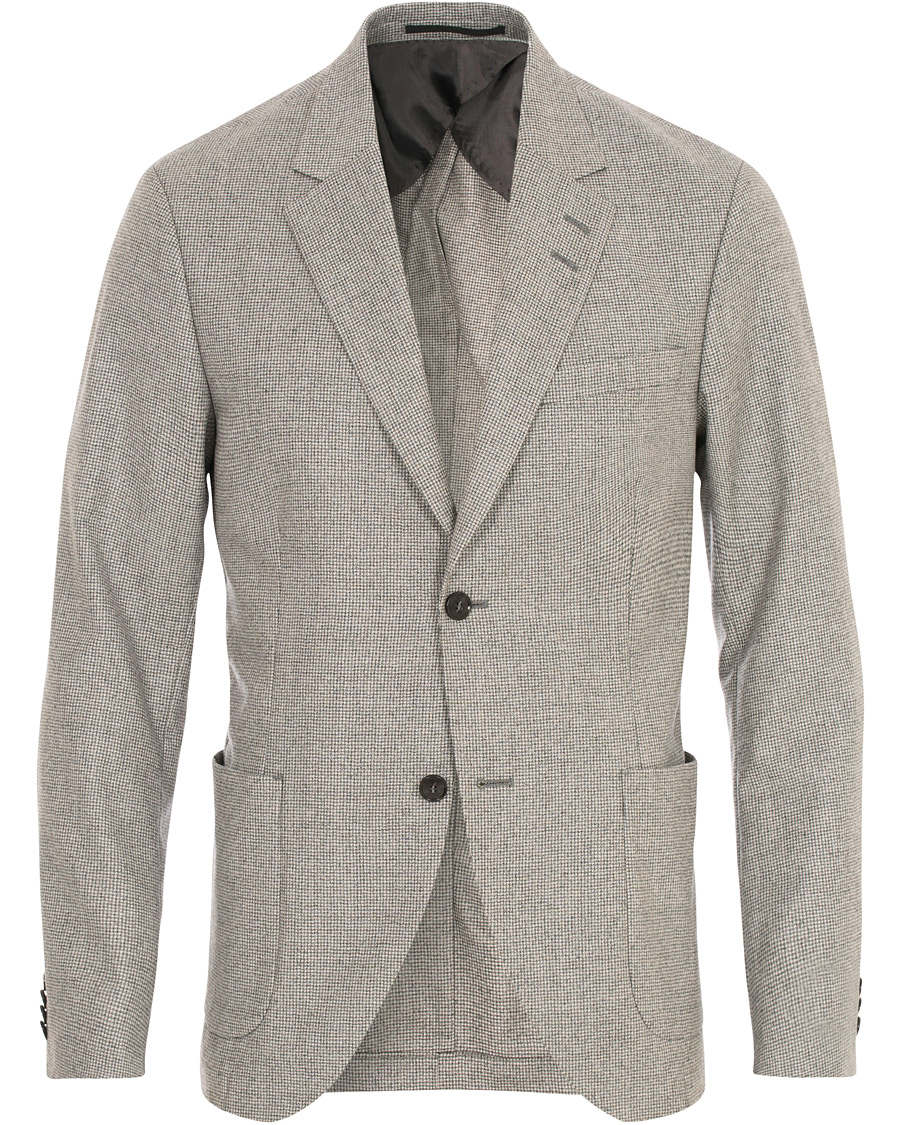 Homme | Blazers | Tiger of Sweden | Jamot Houndstooth Brushed Wool Suit Blazer Grey