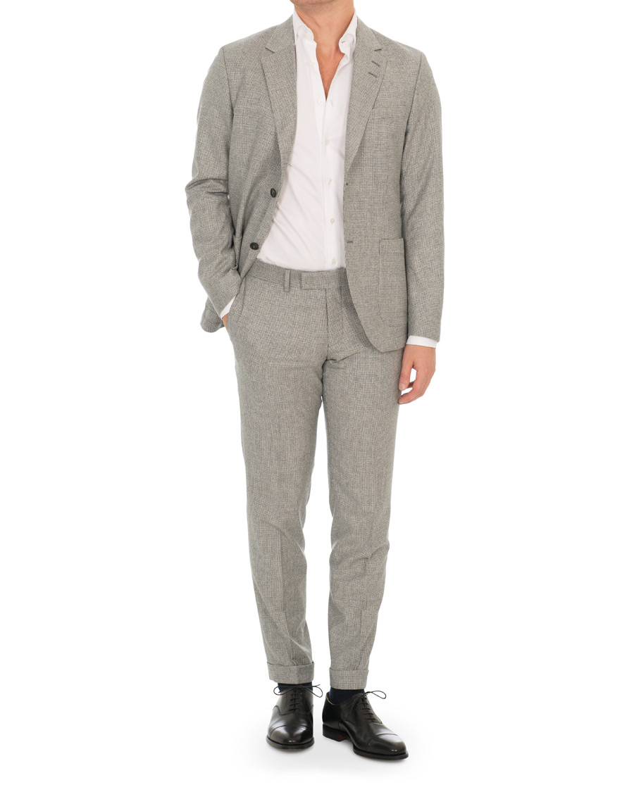 Homme | Blazers | Tiger of Sweden | Jamot Houndstooth Brushed Wool Suit Blazer Grey