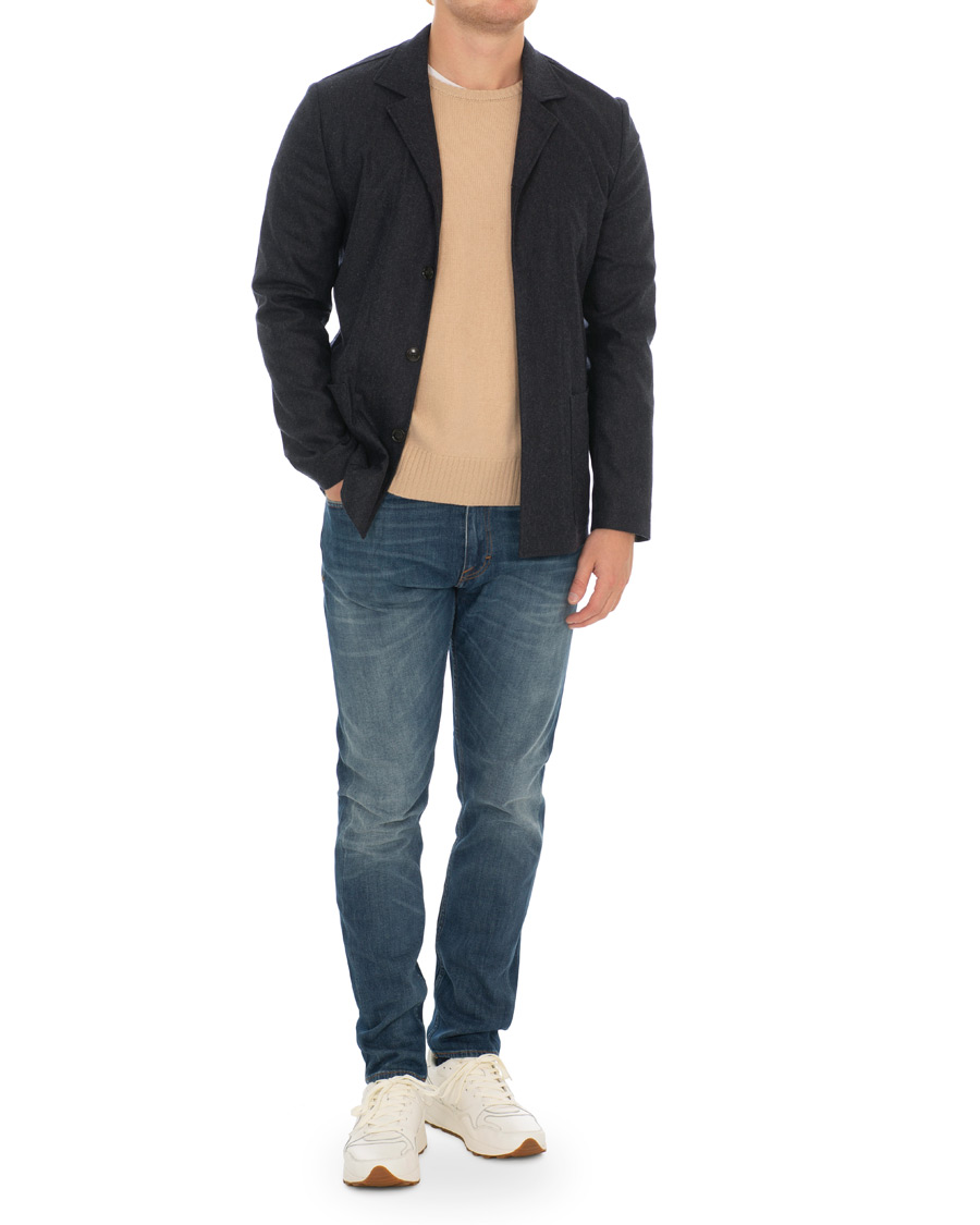 Homme | Blazers | Tiger of Sweden | Jimmie Leisure Blazer Shirt Navy