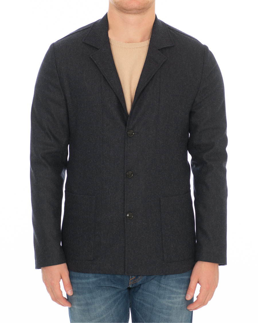 Homme | Blazers | Tiger of Sweden | Jimmie Leisure Blazer Shirt Navy