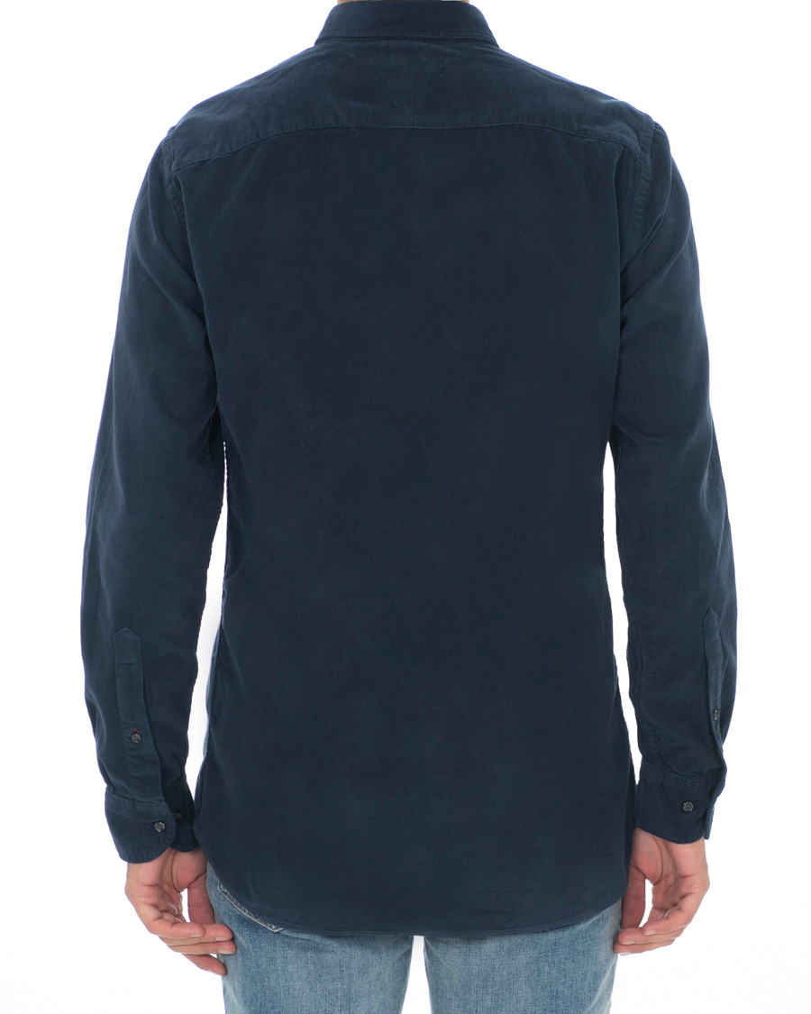 Homme | Chemises | Tommy Hilfiger | Garment Dyed Corduroy Shirt Navy