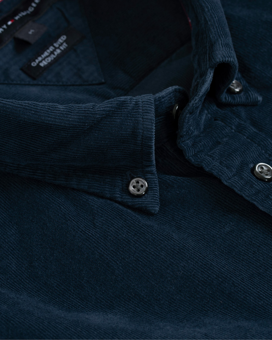 Homme | Chemises | Tommy Hilfiger | Garment Dyed Corduroy Shirt Navy