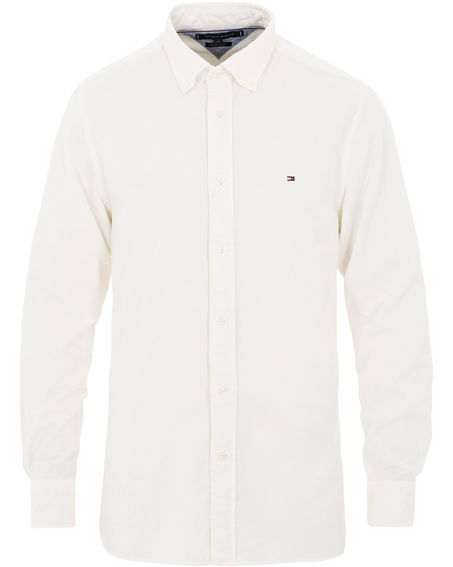 Homme | Chemises | Tommy Hilfiger | Garment Dyed Corduroy Shirt Whisper White