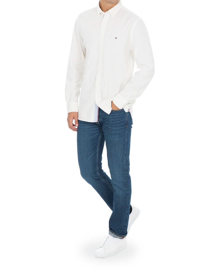 Homme | Chemises | Tommy Hilfiger | Garment Dyed Corduroy Shirt Whisper White