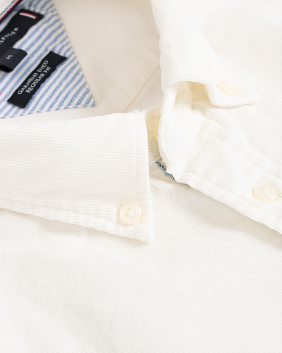 Homme | Chemises | Tommy Hilfiger | Garment Dyed Corduroy Shirt Whisper White