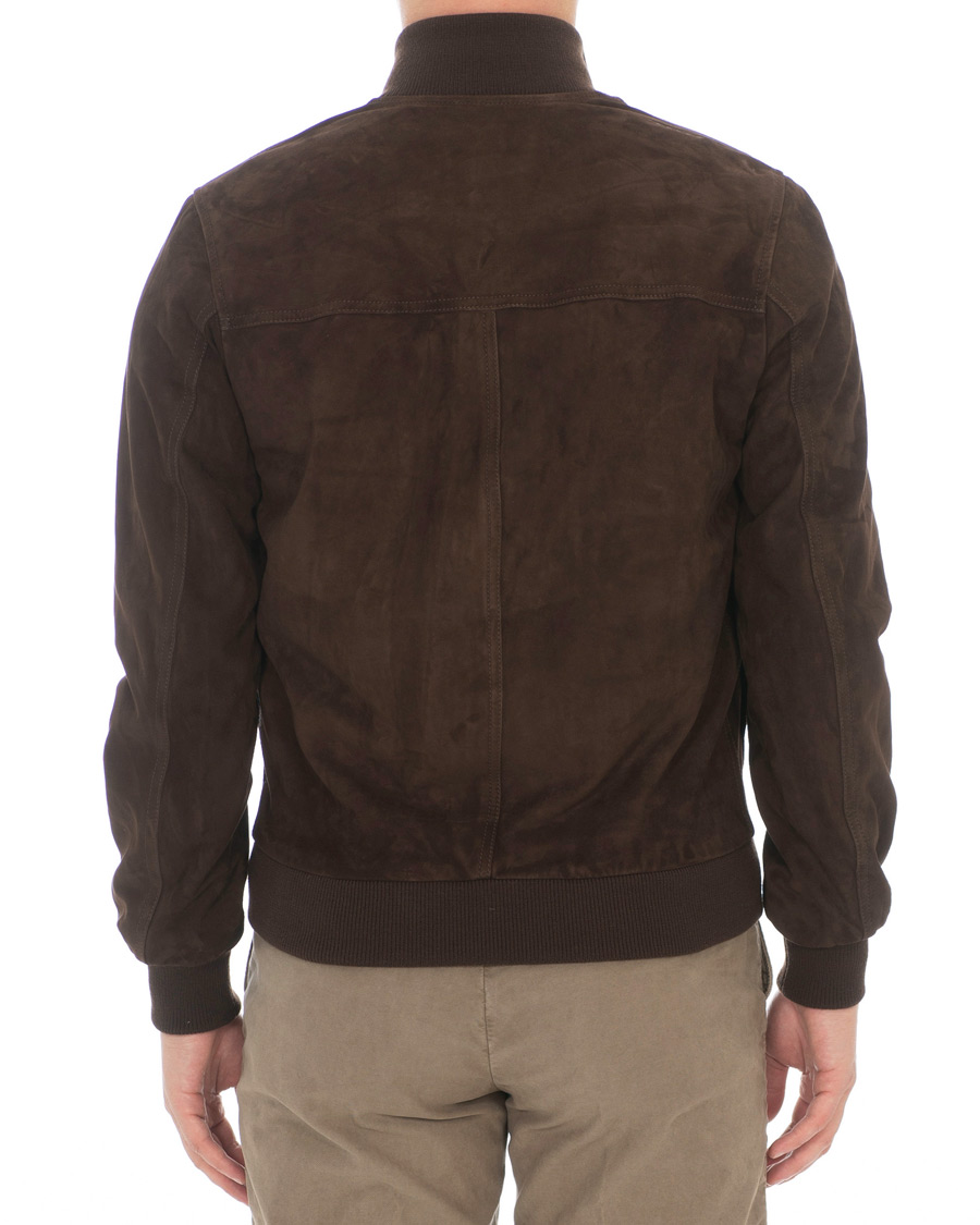 Homme | Manteaux Et Vestes | Valstar | Valstarino Suede Jacket Dark Brown