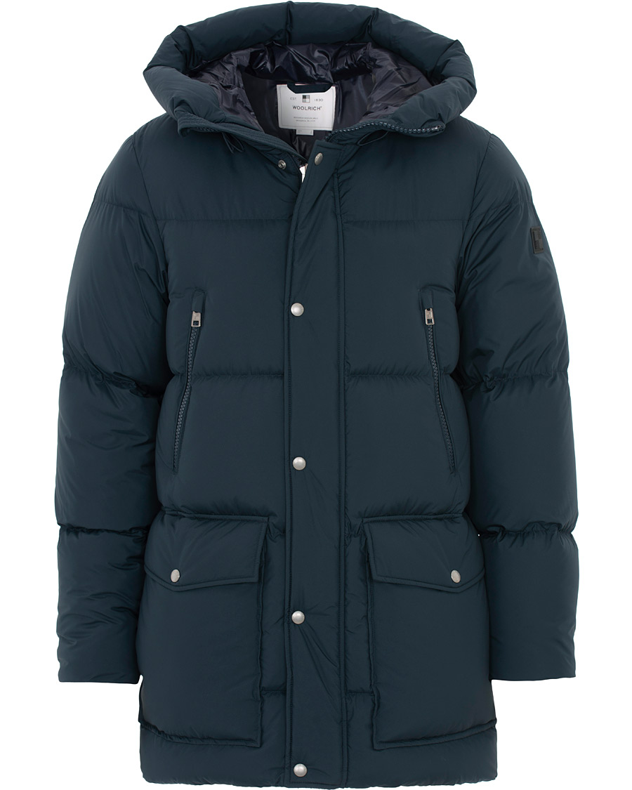 Homme | Manteaux Et Vestes | Woolrich | Sierra Supreme Down Long Jacket Melton Blue