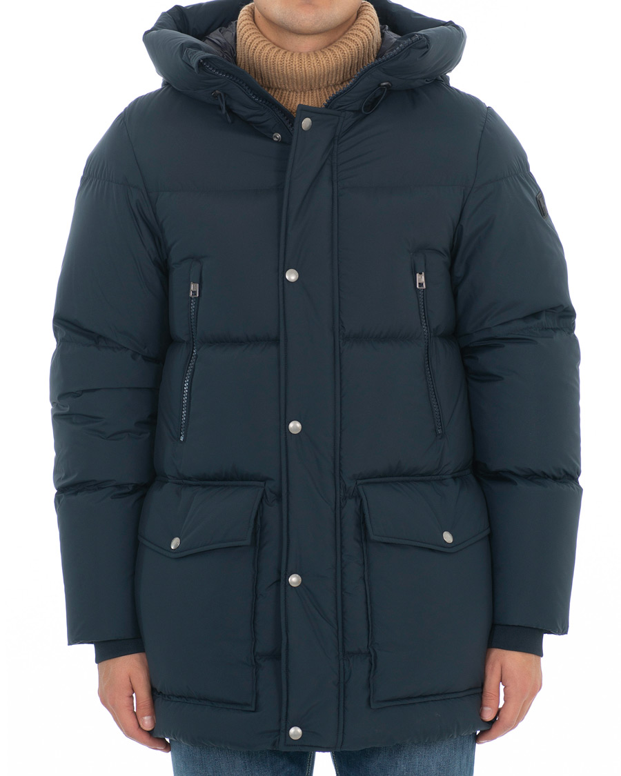 Homme | Manteaux Et Vestes | Woolrich | Sierra Supreme Down Long Jacket Melton Blue