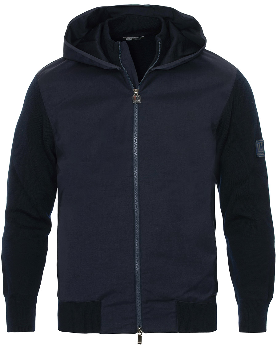 Homme | Manteaux Et Vestes | Z Zegna | Techmerino Hybrid Hooded Jacket Navy
