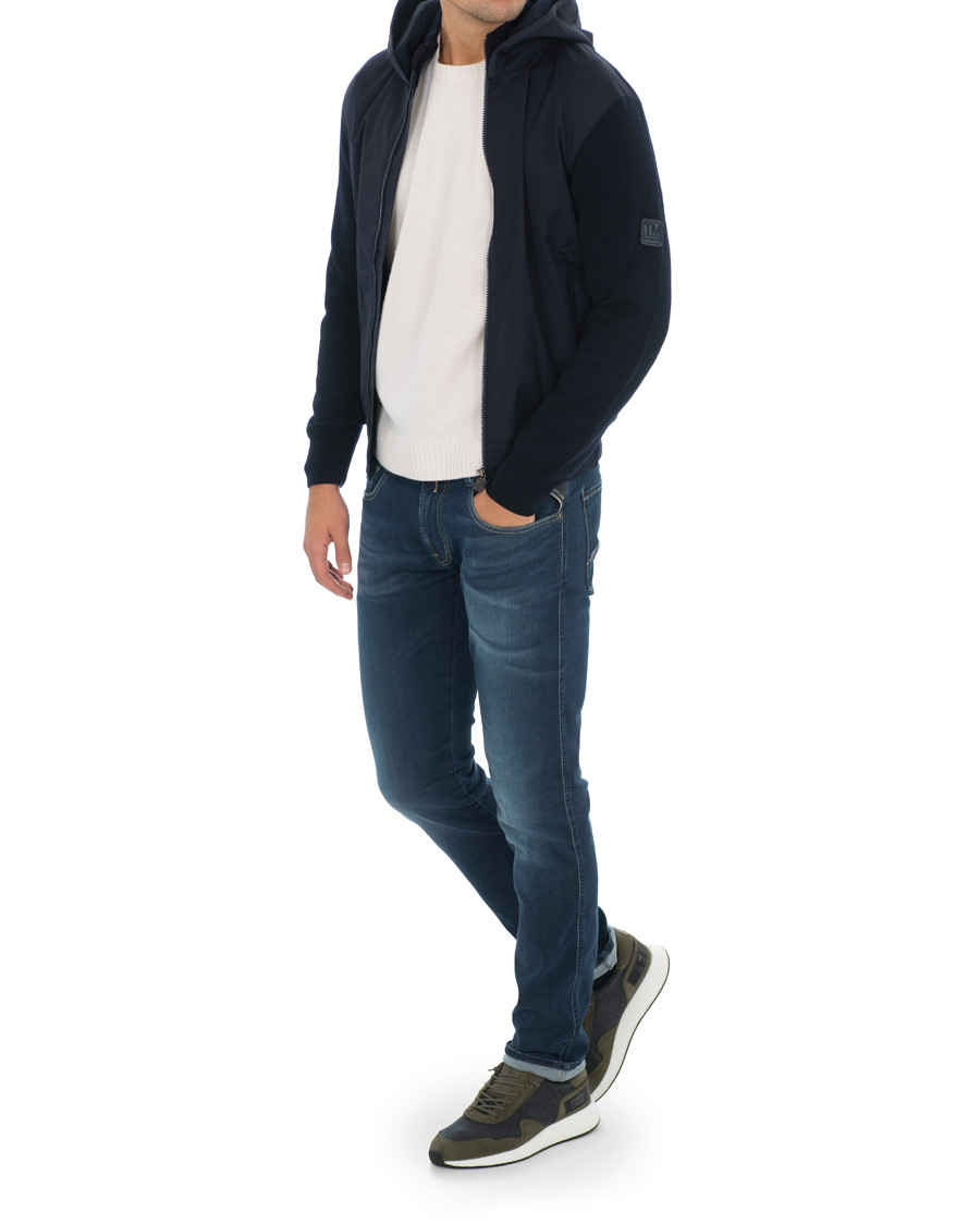 Homme | Manteaux Et Vestes | Z Zegna | Techmerino Hybrid Hooded Jacket Navy