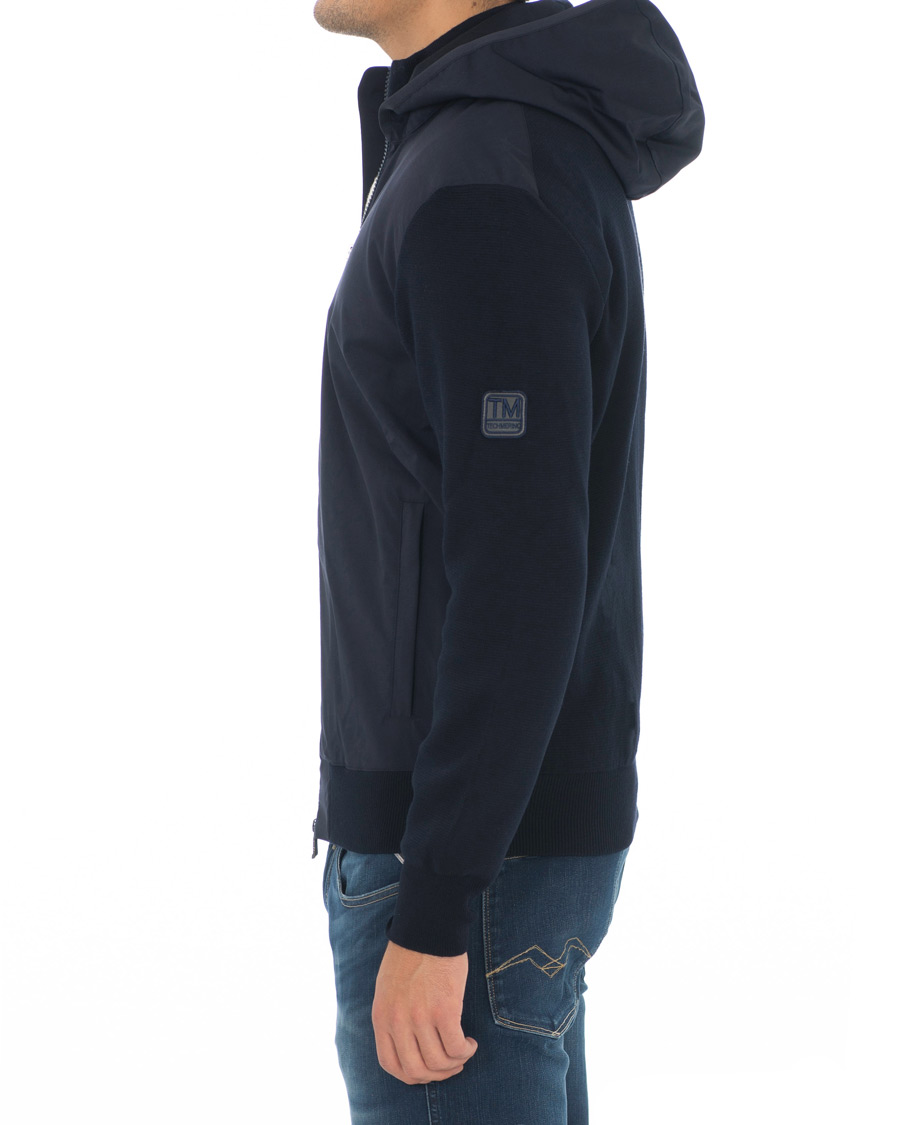 Homme | Manteaux Et Vestes | Z Zegna | Techmerino Hybrid Hooded Jacket Navy