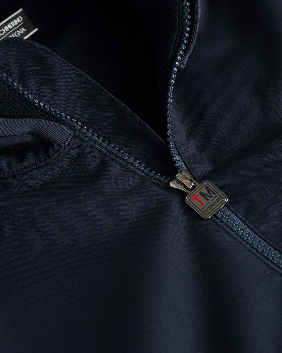 Homme | Manteaux Et Vestes | Z Zegna | Techmerino Hybrid Hooded Jacket Navy