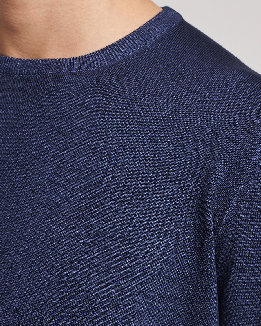 Homme | Pulls Et Tricots | Gran Sasso | Vintage Merino Fashion Fit Crew Neck Pullover Navy