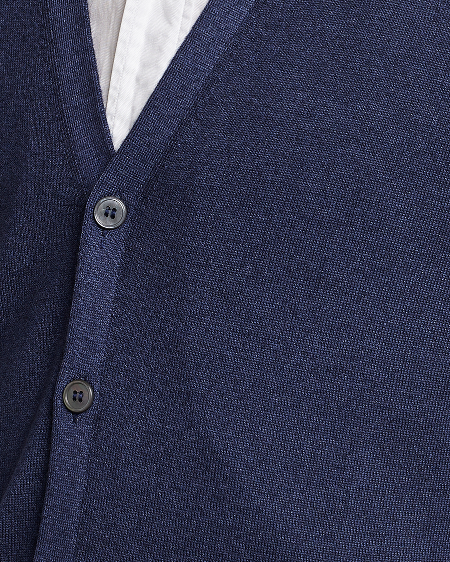 Homme | Pulls Et Tricots | Gran Sasso | Vintage Merino Fashion Fit Slipover Navy