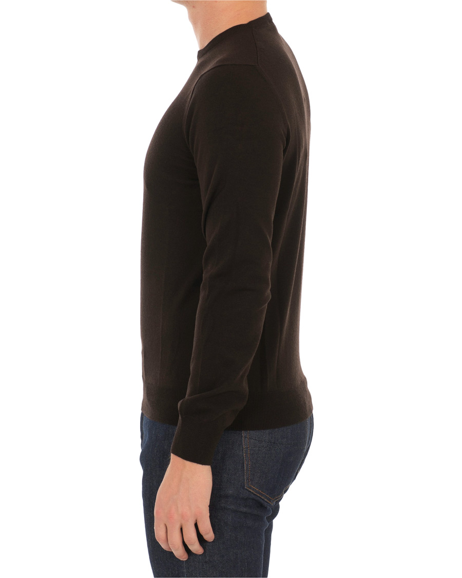 Homme | Pulls Et Tricots | Gran Sasso | Merino Fashion Fit Crew Neck Pullover Brown