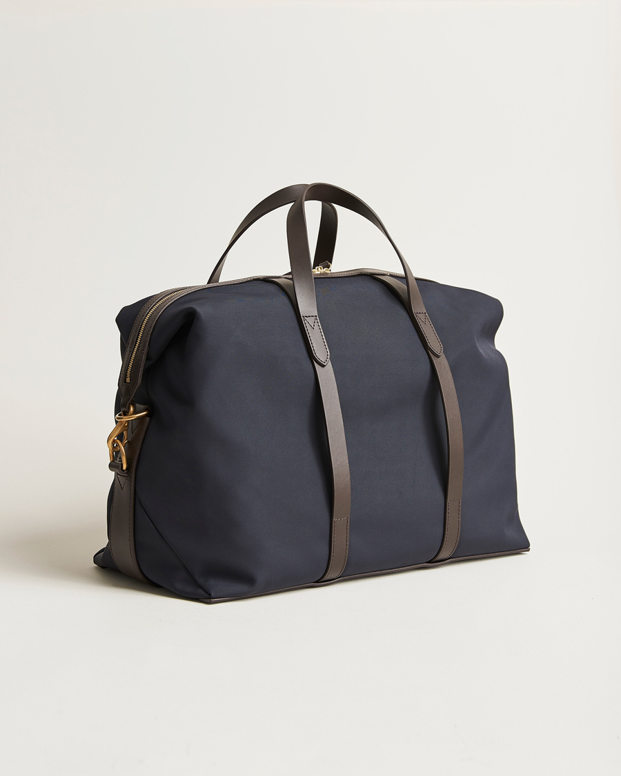 Homme | Sacs | Mismo | M/S Avail 48h Nylon Weekendbag Navy/Dark Brown