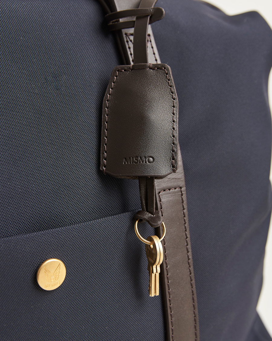 Homme | Sacs | Mismo | M/S Avail 48h Nylon Weekendbag Navy/Dark Brown