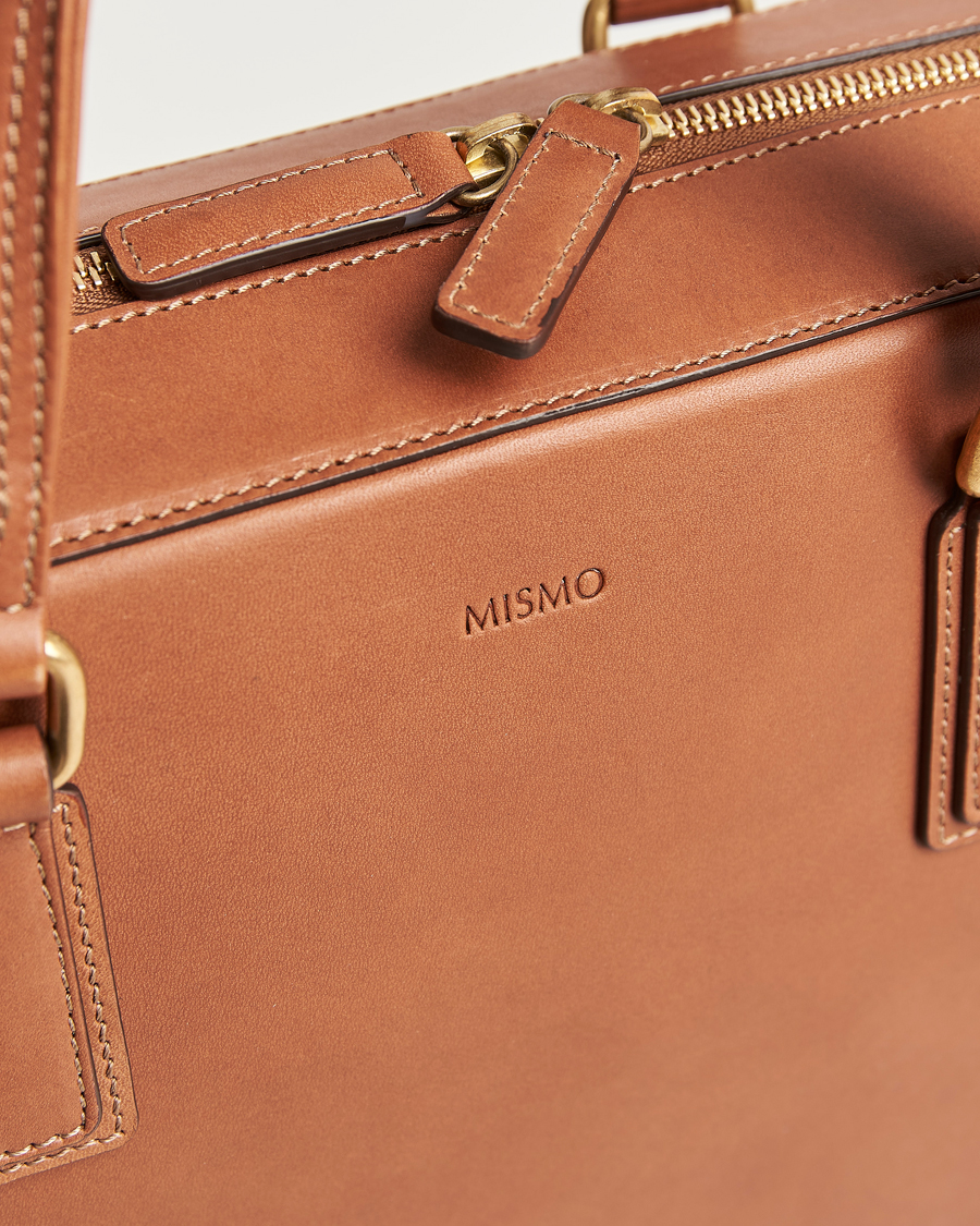Homme | Sacs | Mismo | Morris Full Grain Leather Briefcase Tabac