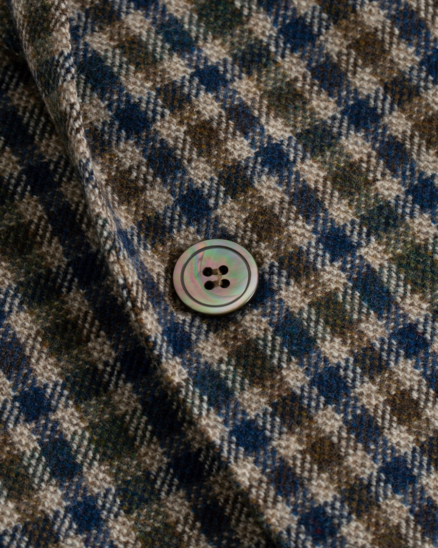 Homme | Blazers | Oscar Jacobson | Einar Checked Patch Pocket Blazer Beige