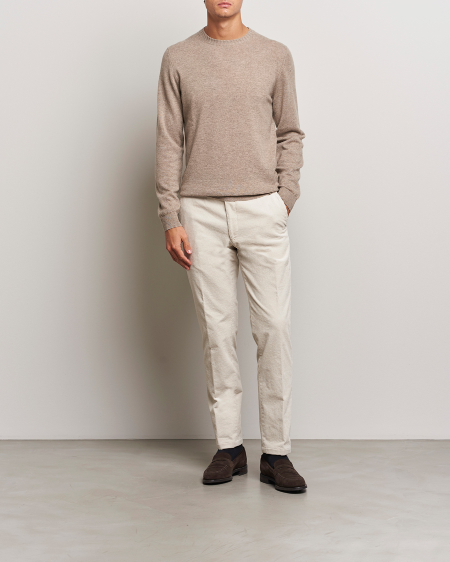 Homme | Pantalons | Oscar Jacobson | Denz Corduroy Trousers White