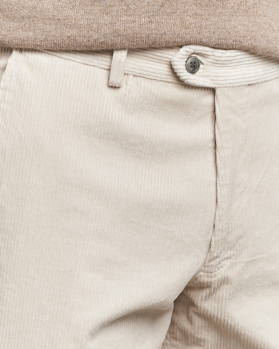 Homme | Pantalons | Oscar Jacobson | Denz Corduroy Trousers White