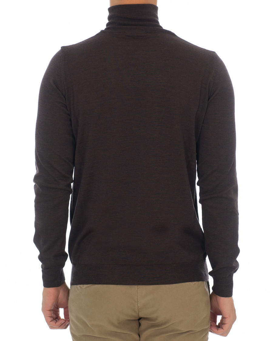 Homme | Pulls Et Tricots | Oscar Jacobson | Cole Extra Fine Merino Rollneck Brown