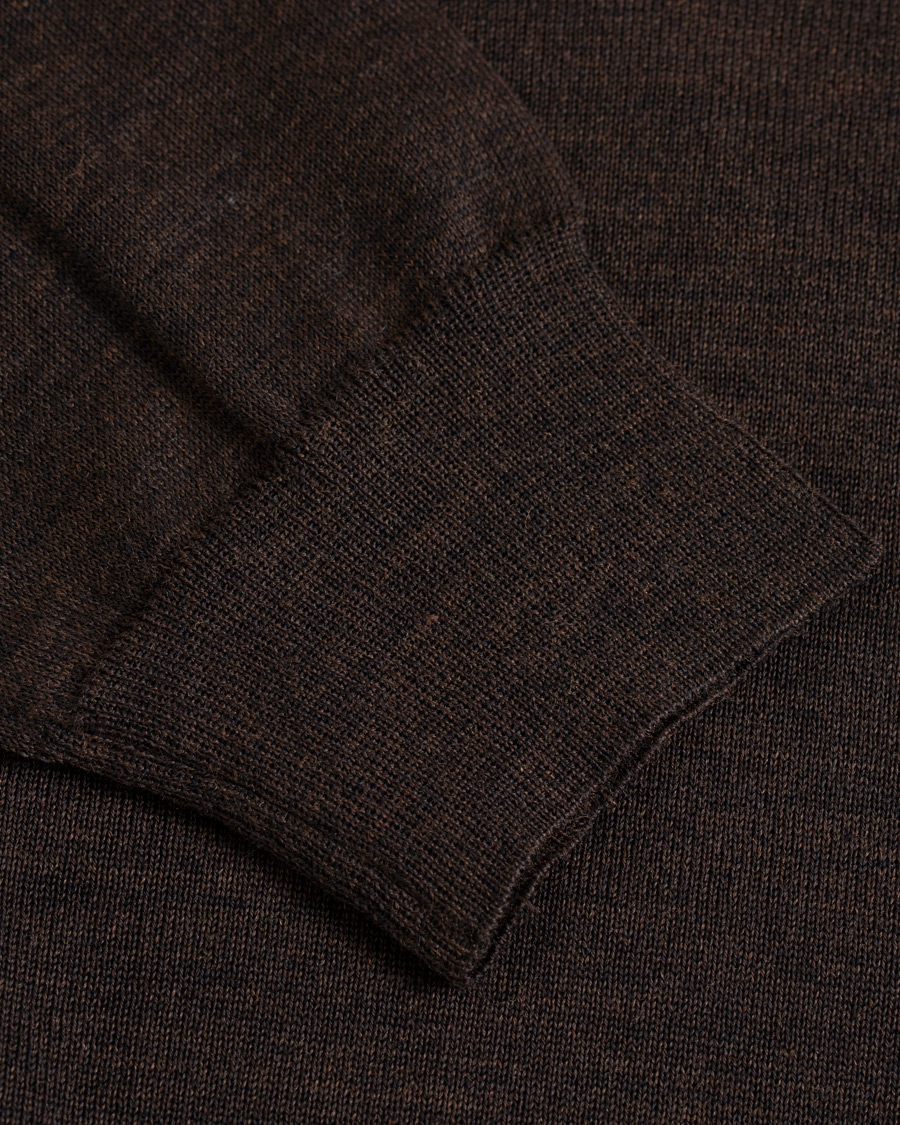 Homme | Pulls Et Tricots | Oscar Jacobson | Cole Extra Fine Merino Rollneck Brown
