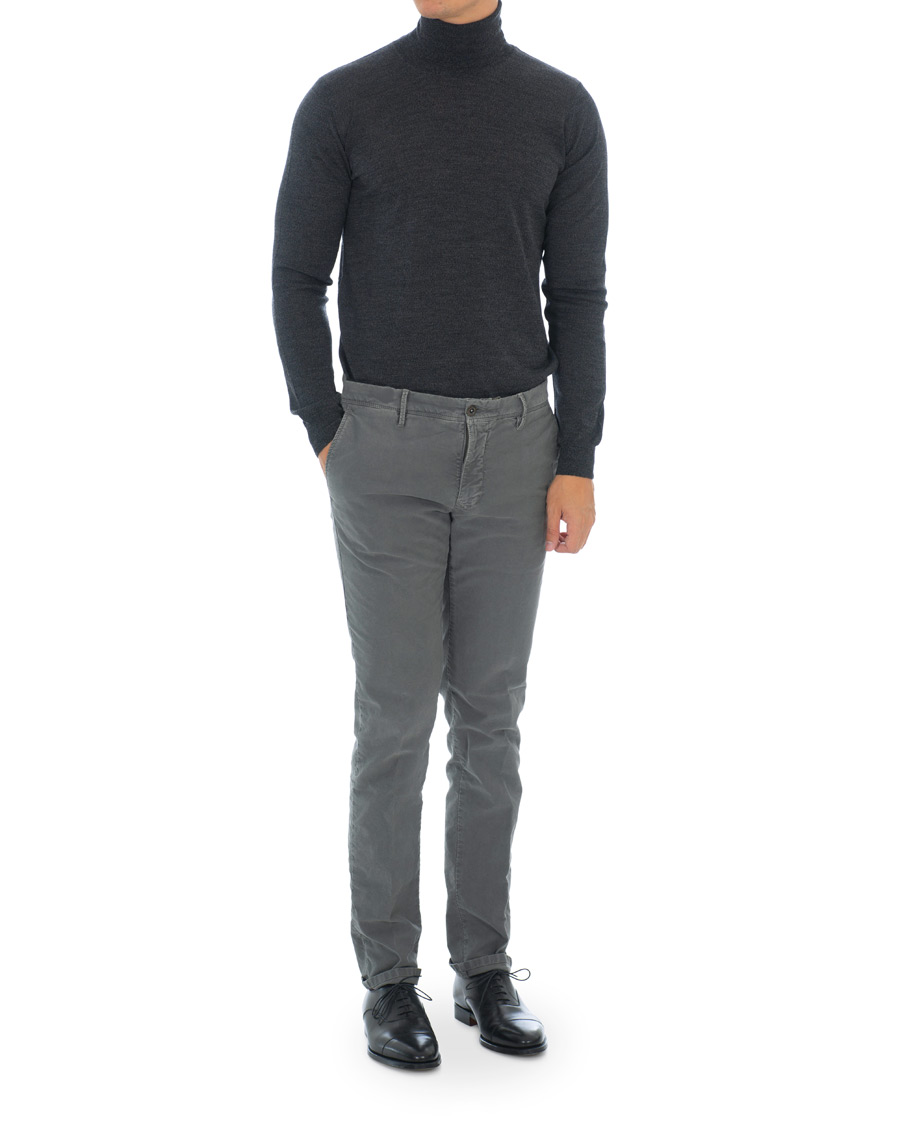 Homme | Pulls Et Tricots | Oscar Jacobson | Cole Extra Fine Merino Rollneck Dark Grey