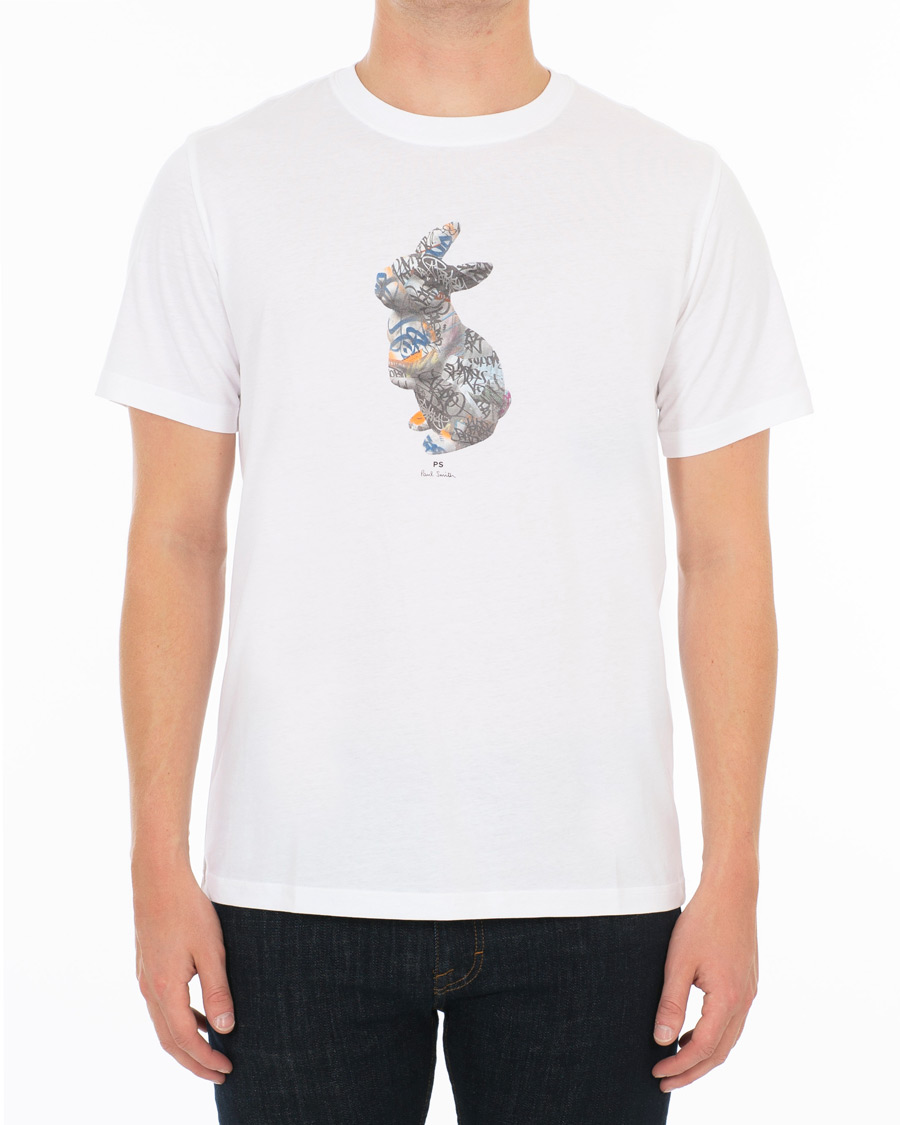 Homme | T-shirts | PS Paul Smith | Regular Fit Printed Rabbit Tee White