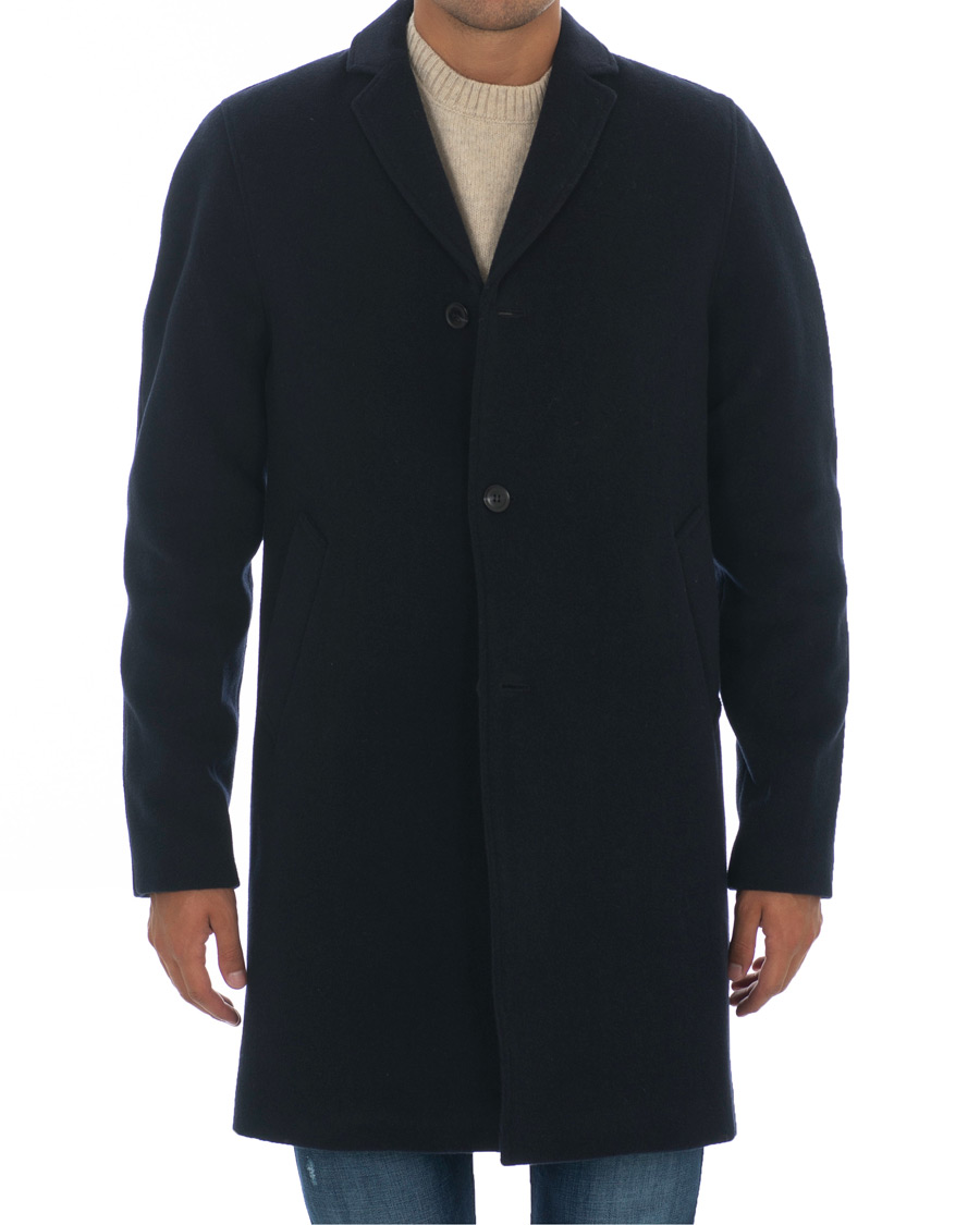 Homme | Manteaux Et Vestes | Samsøe Samsøe | Samsøe & Samsøe Bryn Wool Coat Night Sky