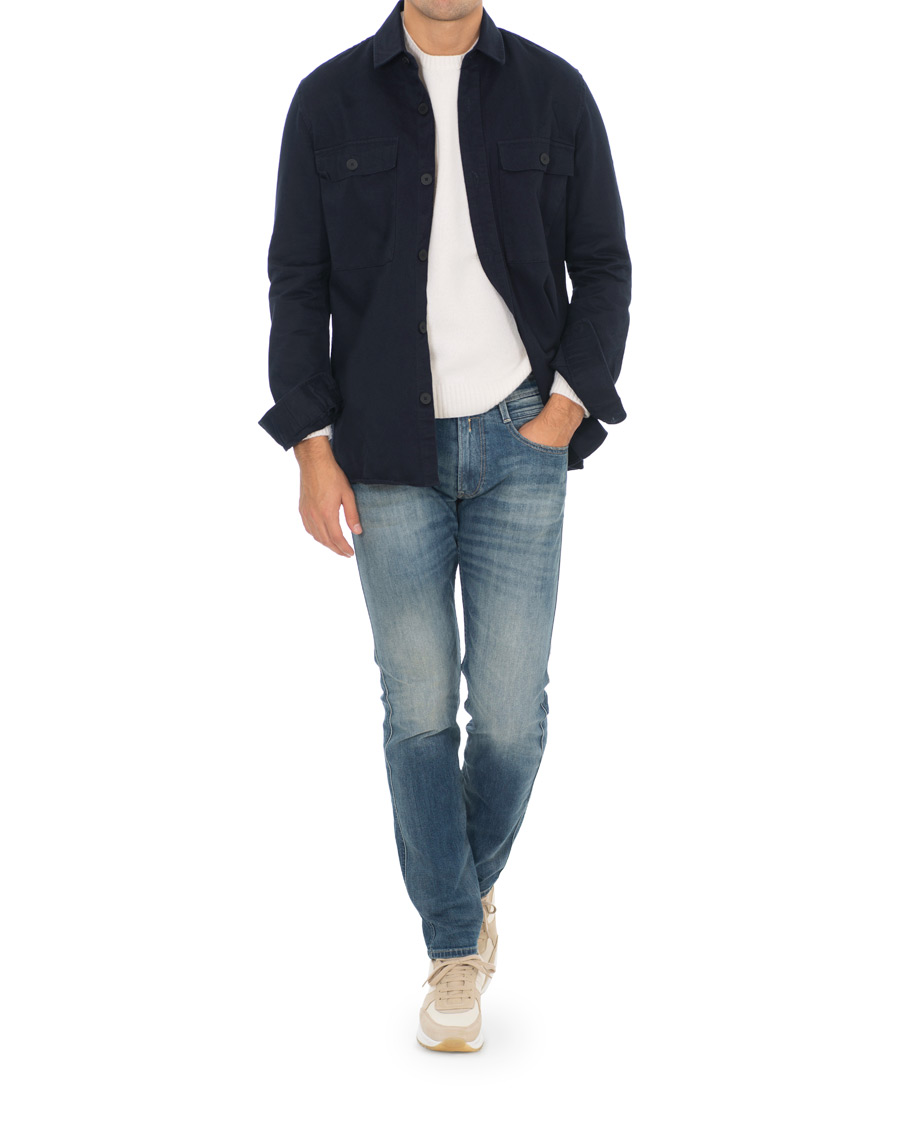 Homme | Chemises | Samsøe Samsøe | Samsøe & Samsøe Waltones Cotton Overshirt Night Sky