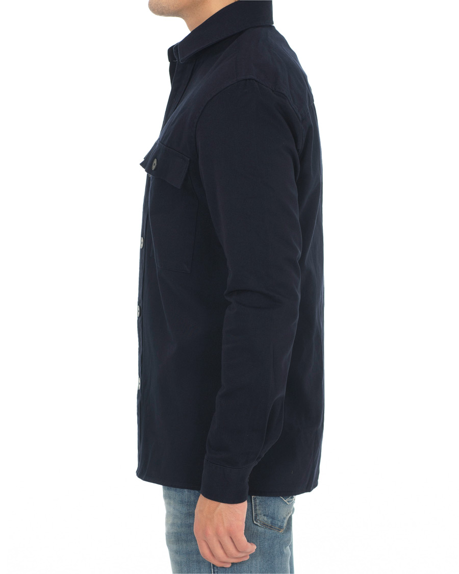 Homme | Chemises | Samsøe Samsøe | Samsøe & Samsøe Waltones Cotton Overshirt Night Sky