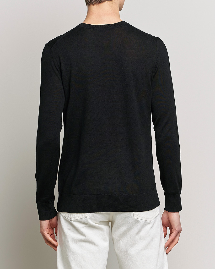 Homme | Pulls Et Tricots | Samsøe Samsøe | Flemming Superfine Merino Wool Crew Neck Black
