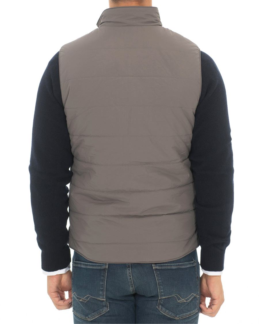 Homme | Manteaux Et Vestes | Stenströms | Soft Quilted Nylon Vest Grey
