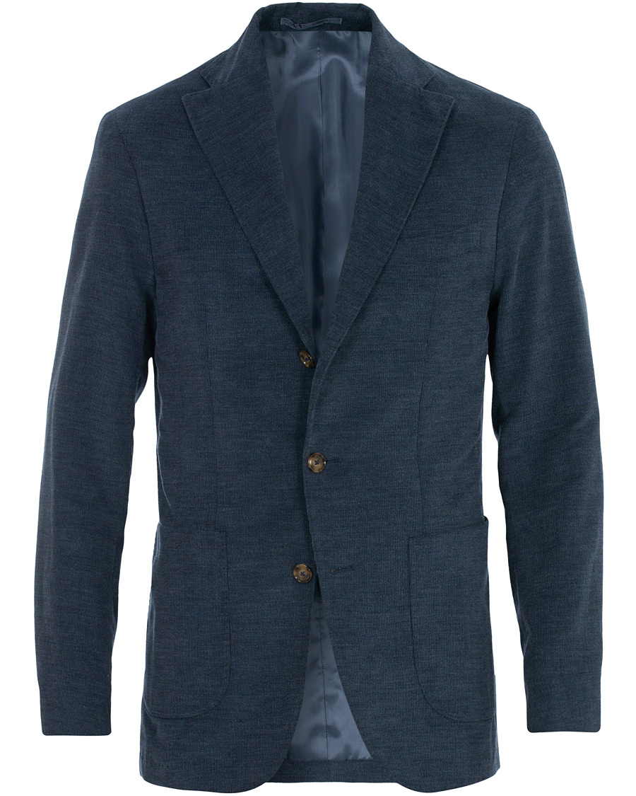 Homme | Blazers | Stenströms | Cotton Corduroy Blazer Navy