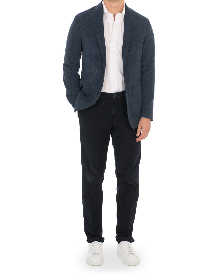 Homme | Blazers | Stenströms | Cotton Corduroy Blazer Navy