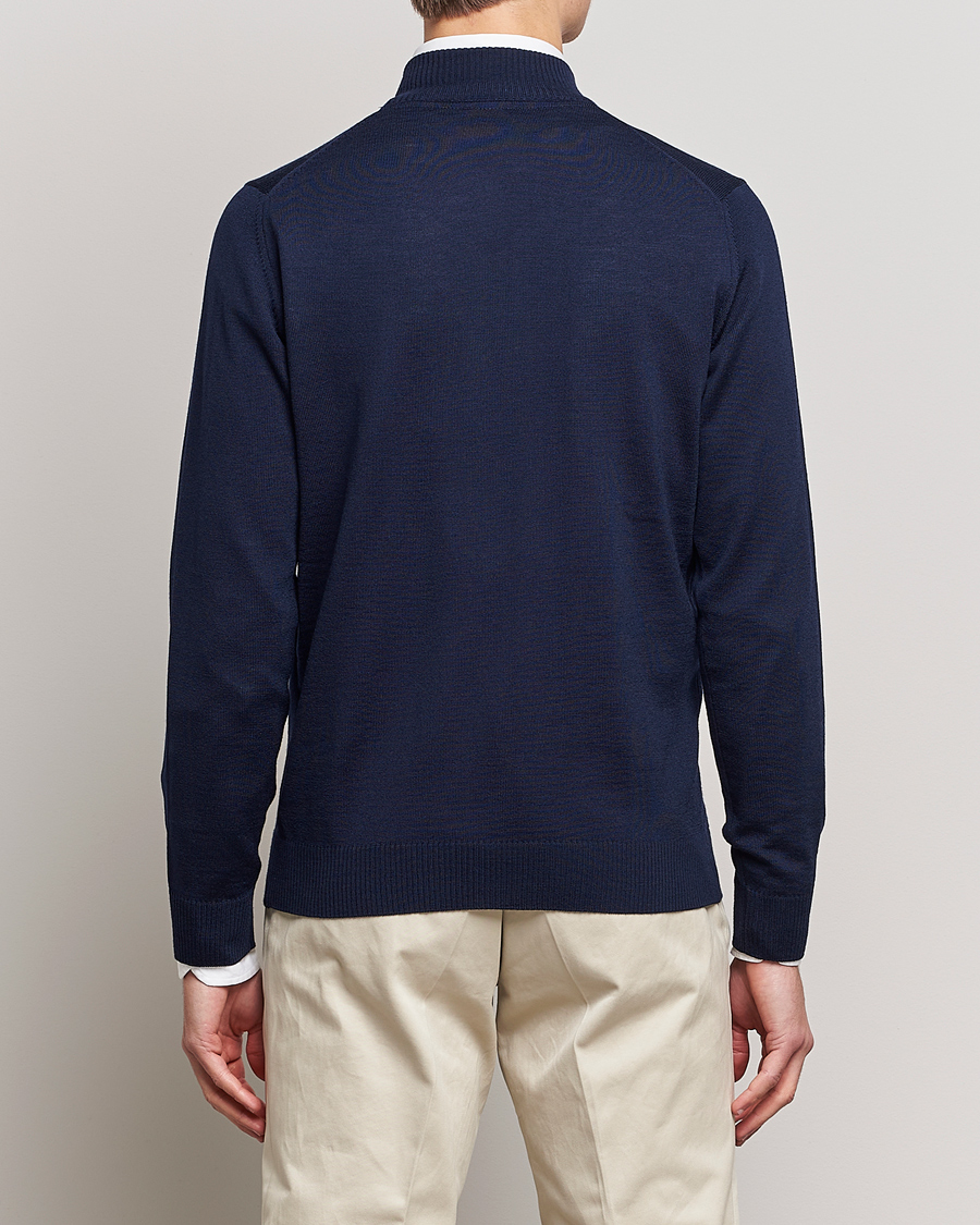 Homme | Pulls Et Tricots | Stenströms | Merino Full Zip Navy