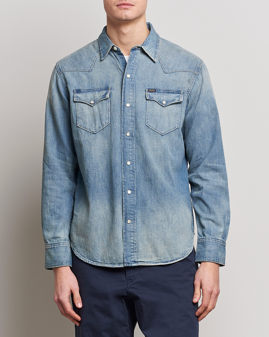 Homme | Chemises | Polo Ralph Lauren | Icon Wester Denim Shirt Light Blue