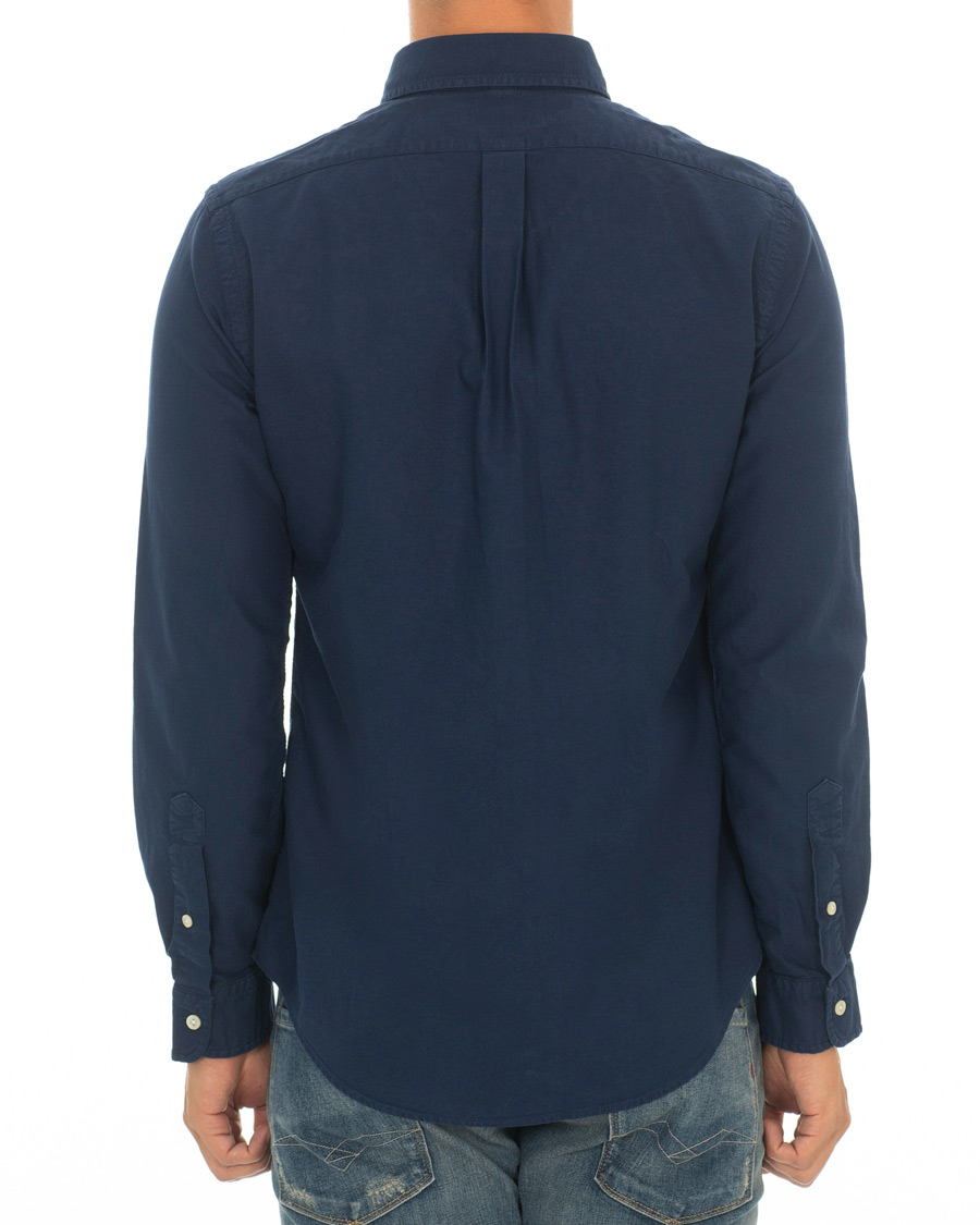 Homme | Chemises | Polo Ralph Lauren | Slim Fit Garment Dyed Oxford Shirt Newport Navy