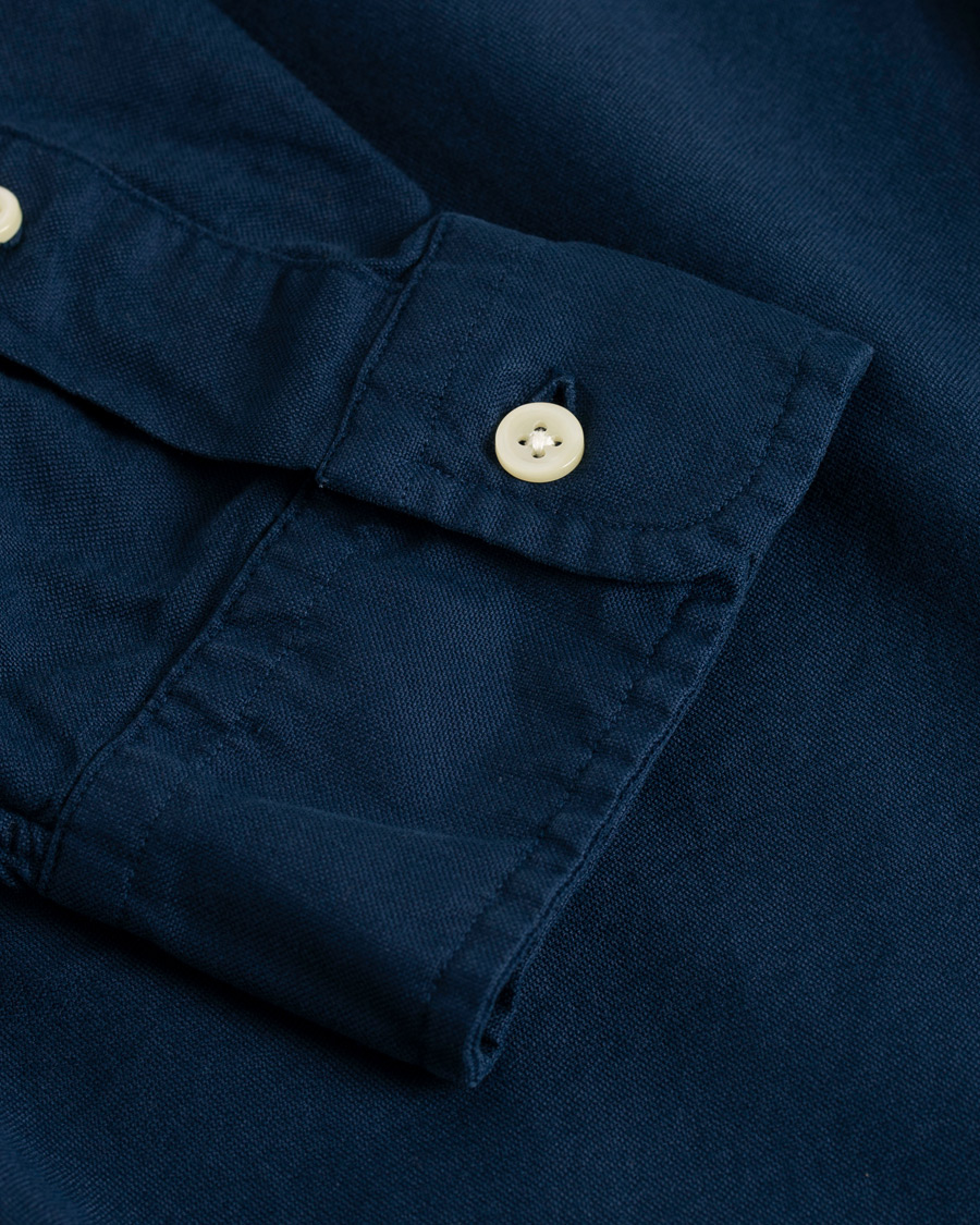 Homme | Chemises | Polo Ralph Lauren | Slim Fit Garment Dyed Oxford Shirt Newport Navy