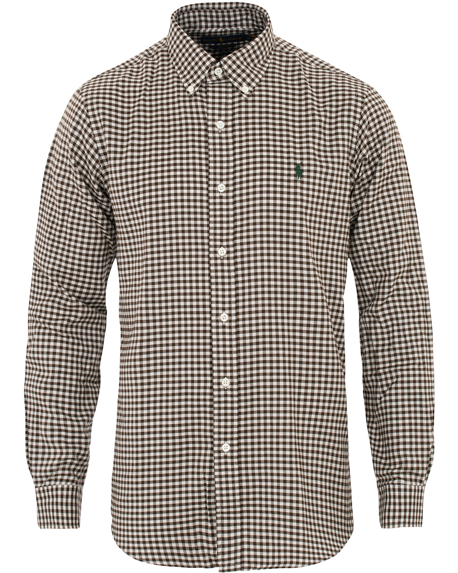 Homme | Chemises | Polo Ralph Lauren | Custom Fit Twill Check Shirt Brown/White