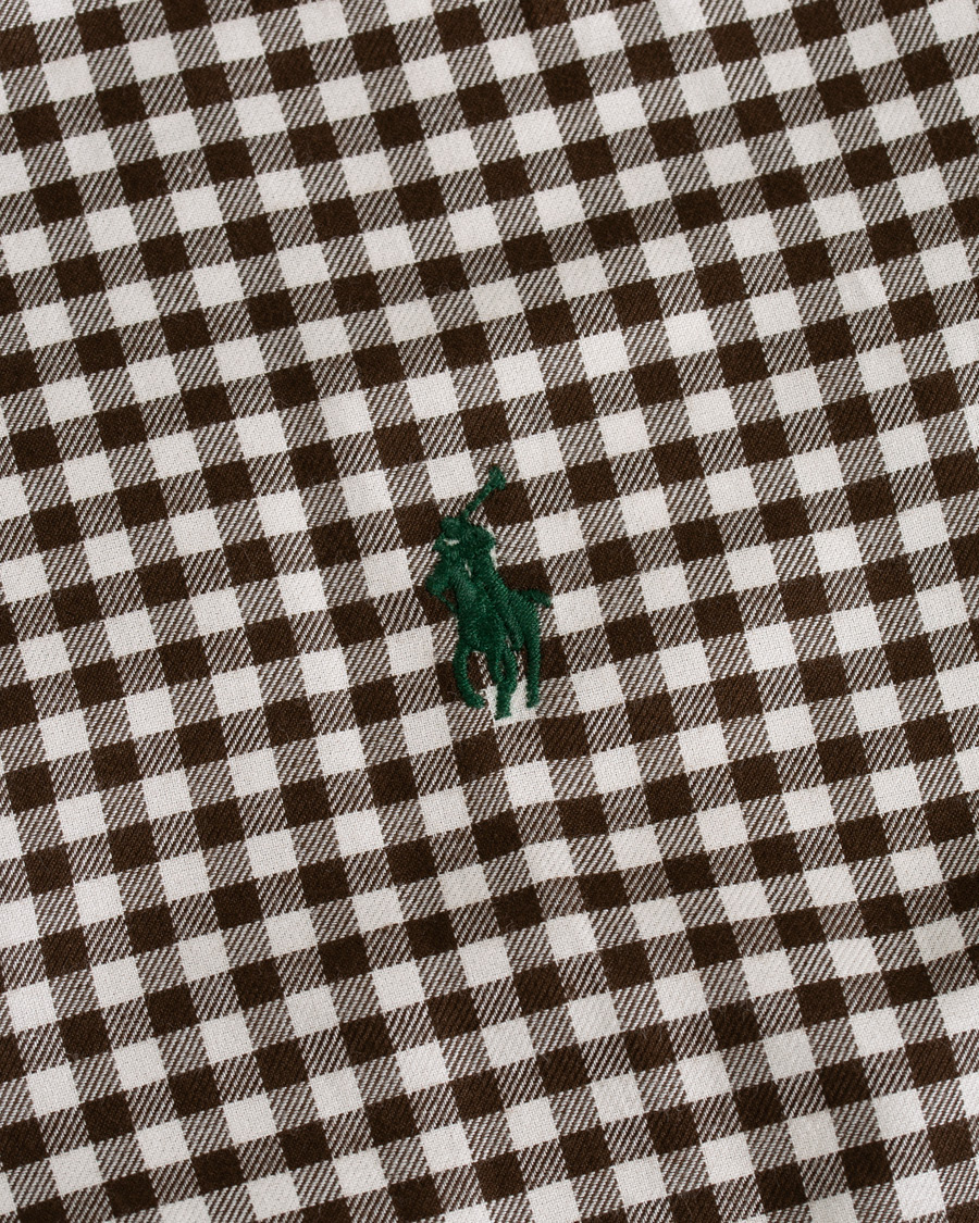Homme | Chemises | Polo Ralph Lauren | Custom Fit Twill Check Shirt Brown/White