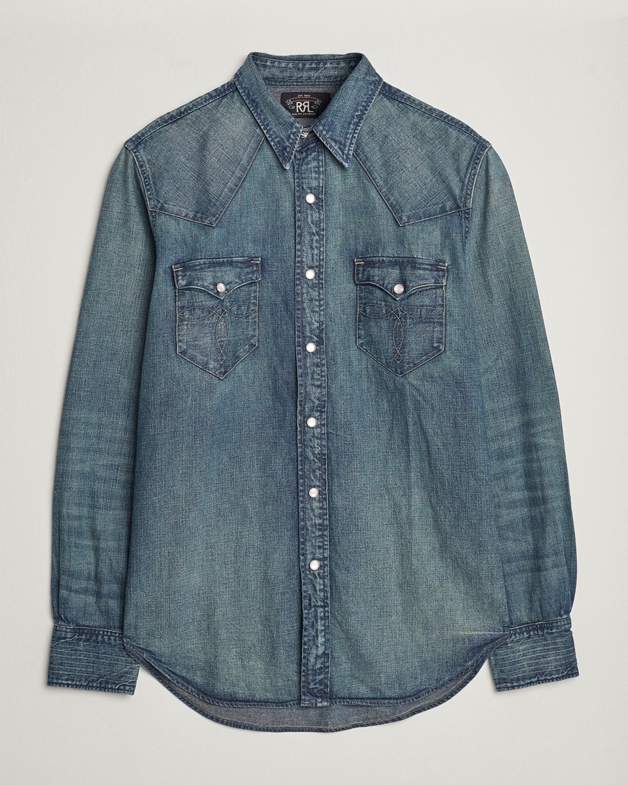 Homme | Chemises | RRL | Buffalo Western Shirt Dark Wash