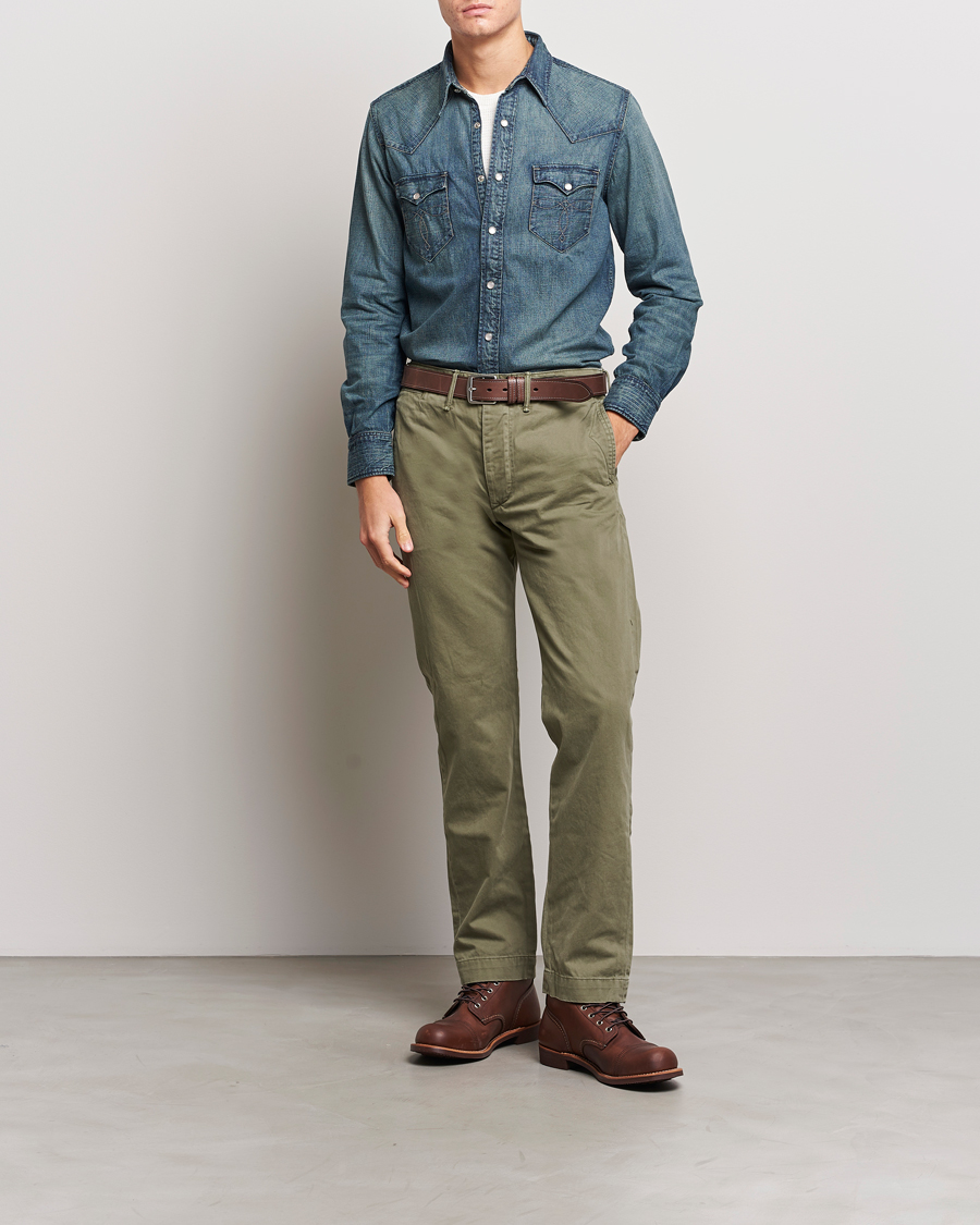 Homme | Chemises | RRL | Buffalo Western Shirt Dark Wash