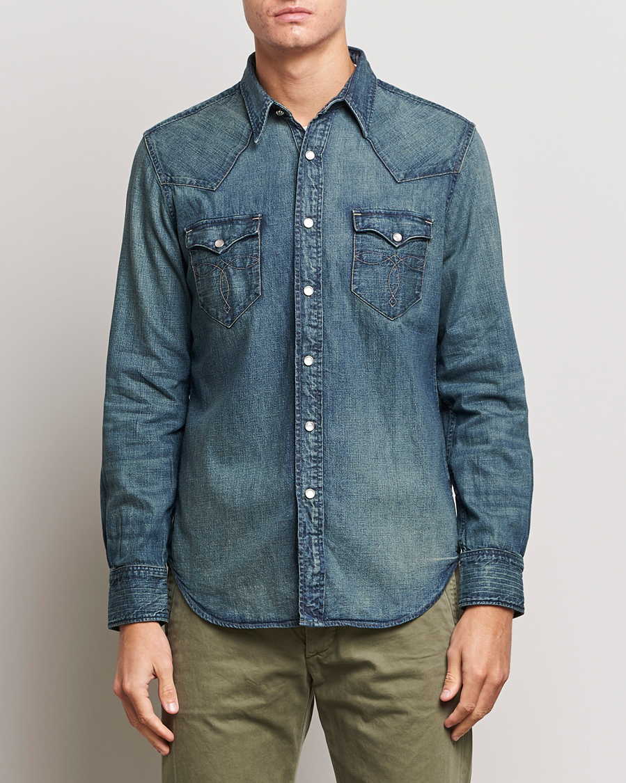 Homme | Chemises | RRL | Buffalo Western Shirt Dark Wash