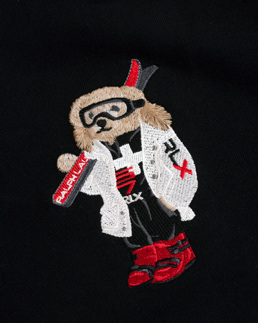 Homme | Pulls Et Tricots | Ralph Lauren Purple Label | Ski Bear Luxury Fleece Hoodie Black