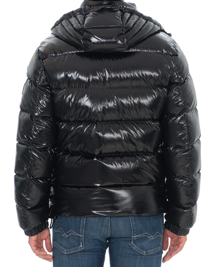 Homme | Manteaux Et Vestes | BOSS BLACK | BOSS Domar High Shine Hooded Jacket Black
