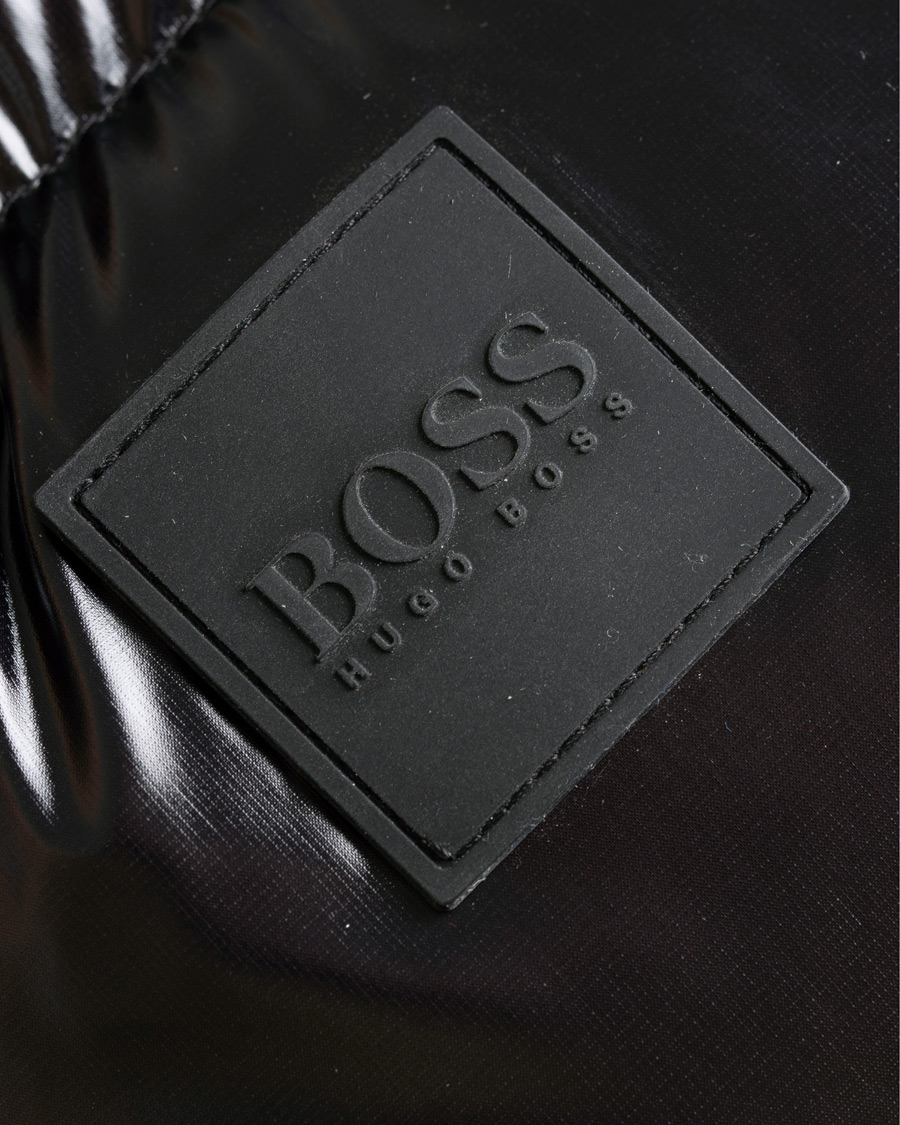 Homme | Manteaux Et Vestes | BOSS BLACK | BOSS Domar High Shine Hooded Jacket Black