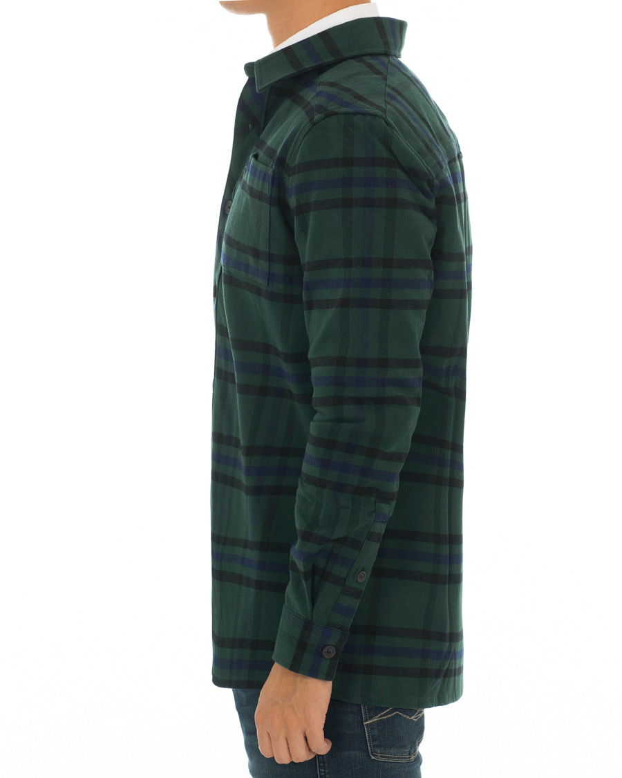 Homme | Chemises | Lyle & Scott | Tartan Overshirt Jade Green
